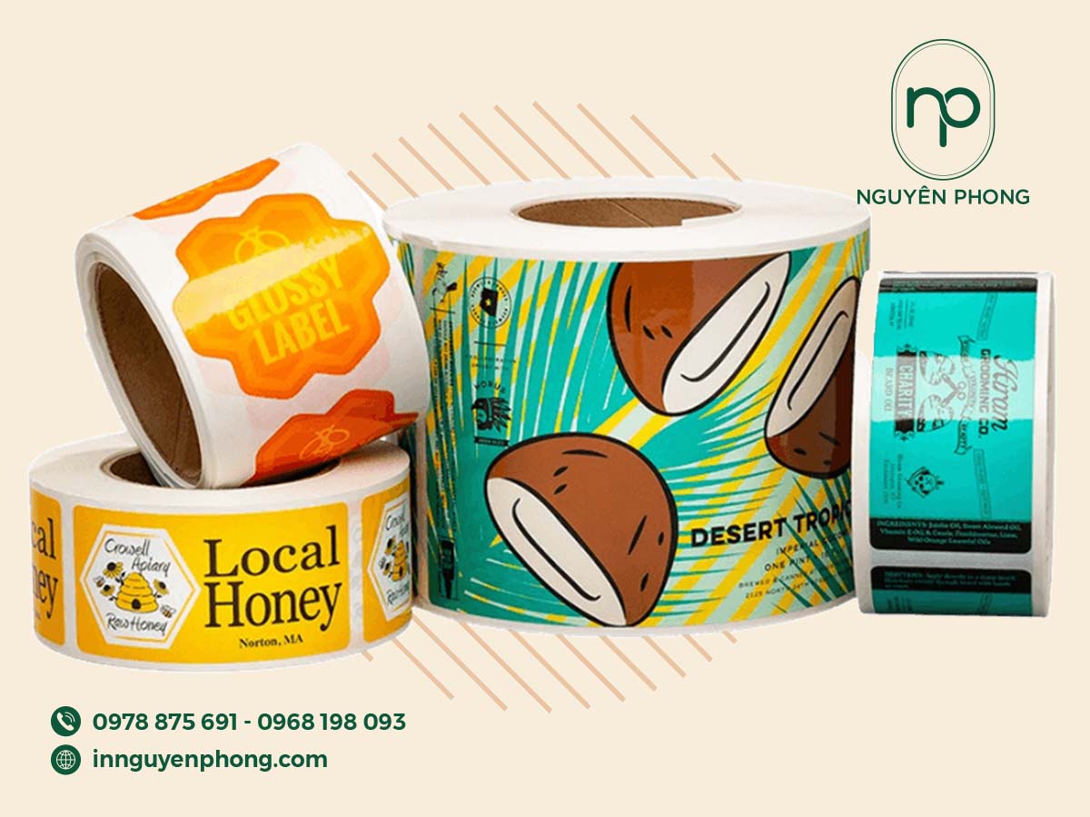 Mẫu decal cuộn in chắc chắn